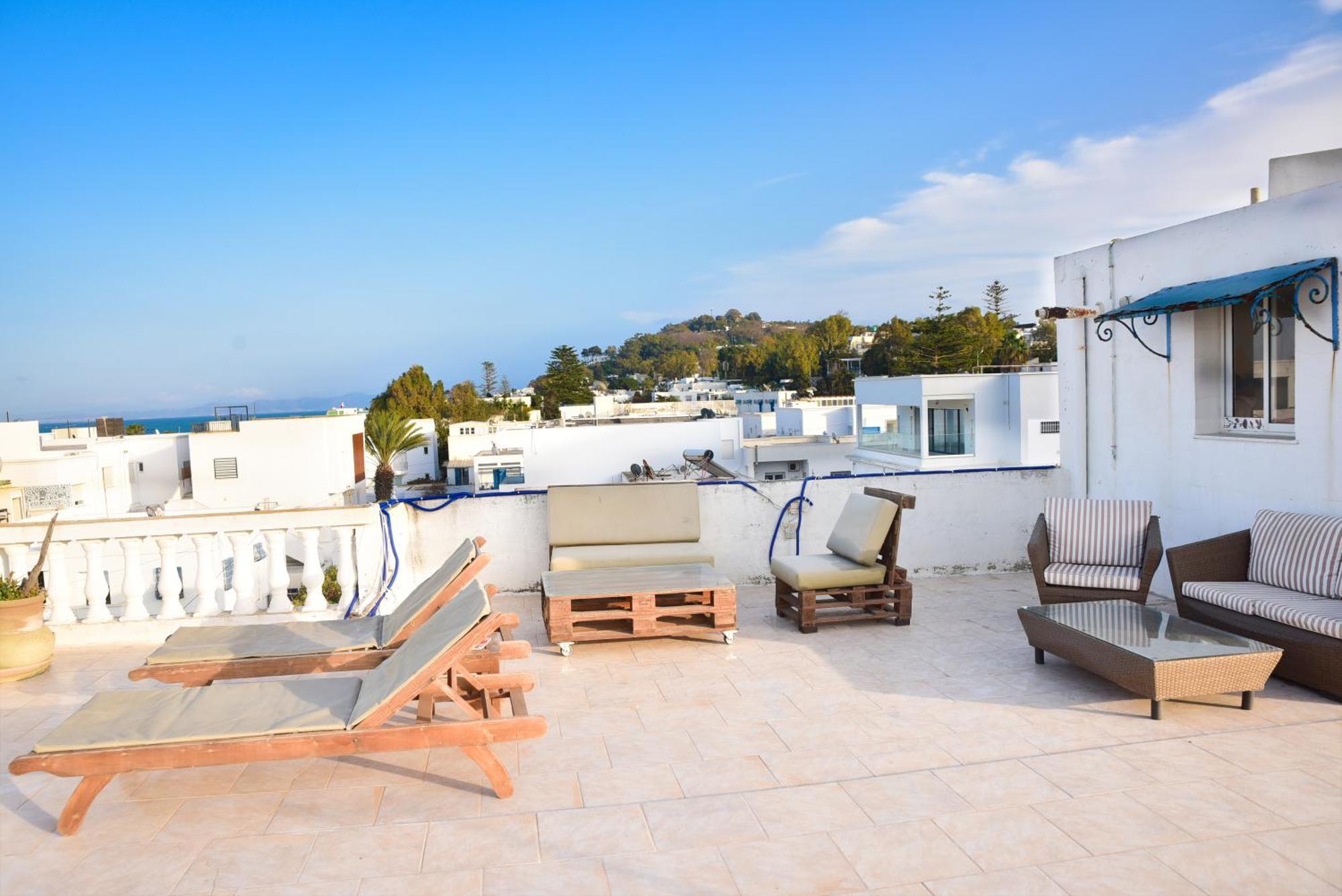 Vue Au Coeur De La Marsa Avec Grande Terrasse Privee * Tunis